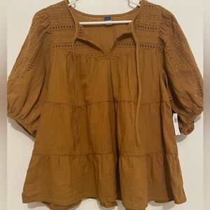 Old Navy - Mustard Top - Brand new w/tags